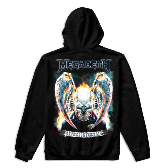 Primitive Skate Apparel Men's X Megadeth United Full Zip Hoodie Sweatshirt - Picture 1 of 3